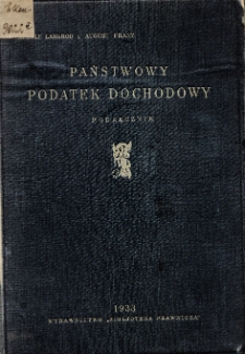 Państwowy podatek dochodowy: podręcznik