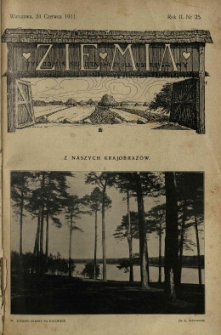 Ziemia. Tygodnik Krajoznawczy Ilustrowany.1911 R.2 nr25