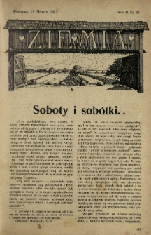 Ziemia. Tygodnik Krajoznawczy Ilustrowany.1911 R.2 nr33