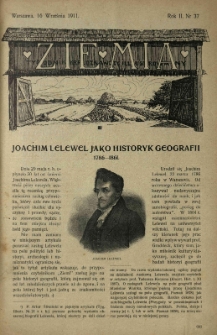 Ziemia. Tygodnik Krajoznawczy Ilustrowany.1911 R.2 nr37