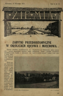Ziemia. Tygodnik Krajoznawczy Ilustrowany.1911 R.2 nr38