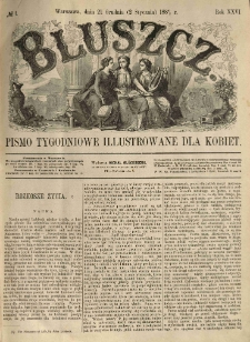 Bluszcz. Pismo tygodniowe illustrowane dla kobiet. 1889.12.21 (1890.01.02) R.26 nr1