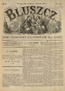 Bluszcz. Pismo tygodniowe illustrowane dla kobiet. 1890.03.22 (04.03) R.26 nr14