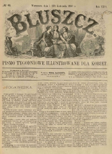 Bluszcz. Pismo tygodniowe illustrowane dla kobiet. 1890.11.01 (13) R.26 nr46