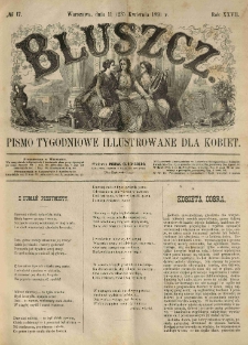 Bluszcz. Pismo tygodniowe illustrowane dla kobiet. 1891.04.11 (23) R.27 nr17