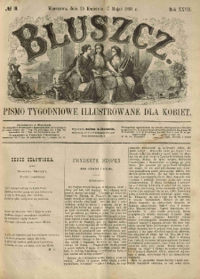 Bluszcz. Pismo tygodniowe illustrowane dla kobiet. 1891.04.25 (05.07) R.27 nr19