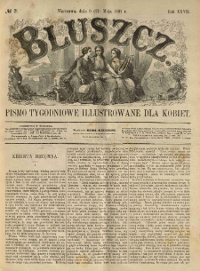 Bluszcz. Pismo tygodniowe illustrowane dla kobiet. 1891.05.09 (21) R.27 nr21