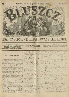 Bluszcz. Pismo tygodniowe illustrowane dla kobiet. 1891.08.29 (09.10) R.27 nr37