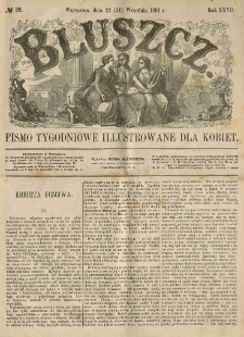 Bluszcz. Pismo tygodniowe illustrowane dla kobiet. 1891.09.12 (24) R.27 nr39