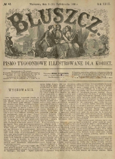 Bluszcz. Pismo tygodniowe illustrowane dla kobiet. 1891.10.03 (15) R.27 nr42