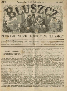 Bluszcz. Pismo tygodniowe illustrowane dla kobiet. 1891.10.10 (22) R.27 nr43