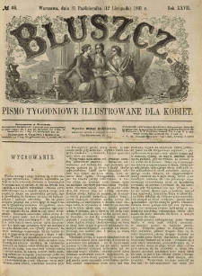 Bluszcz. Pismo tygodniowe illustrowane dla kobiet. 1891.10.31 (11.12) R.27 nr46