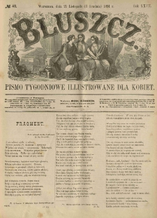 Bluszcz. Pismo tygodniowe illustrowane dla kobiet. 1891.11.21 (12.03) R.27 nr49