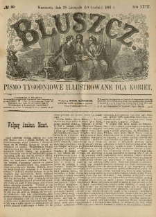 Bluszcz. Pismo tygodniowe illustrowane dla kobiet. 1891.11.28 (12.10) R.27 nr50