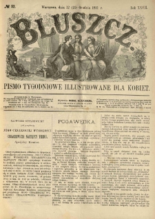 Bluszcz. Pismo tygodniowe illustrowane dla kobiet. 1891.12.12 (24) R.27 nr52