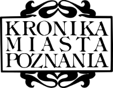 Kronika Miasta Poznania 2009 Nr2; Okupacja 1