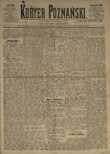 Kurier Poznański 1884.11.27 R.13 nr274
