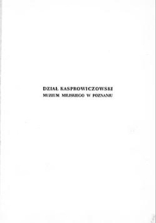 Dział Kasprowiczowski Muzeum Miejskiego w Poznaniu