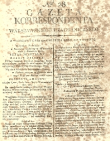 Gazeta Korrespondenta Warszawskiego i Zagranicznego. 1810 nr28