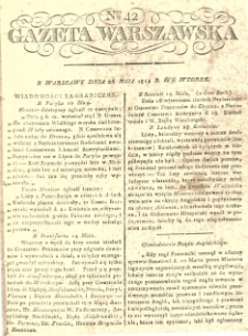 Gazeta Korrespondenta Warszawskiego i Zagranicznego. 1810 nr42