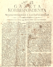 Gazeta Korrespondenta Warszawskiego i Zagranicznego. 1810 nr43