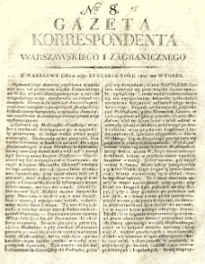 Gazeta Korrespondenta Warszawskiego i Zagranicznego. 1807 nr8