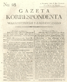 Gazeta Korrespondenta Warszawskiego i Zagranicznego. 1819 nr28