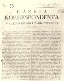Gazeta Korrespondenta Warszawskiego i Zagranicznego. 1819 nr35