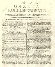 Gazeta Korrespondenta Warszawskiego i Zagranicznego. 1807 nr10