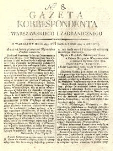 Gazeta Korrespondenta Warszawskiego i Zagranicznego. 1809 nr8