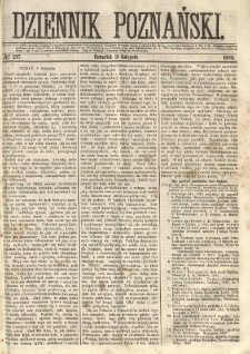 Dziennik Poznański 1859.11.10 R.1 nr257