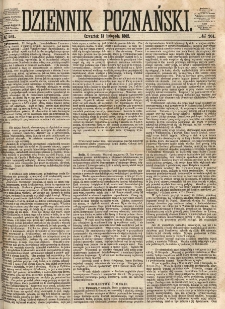Dziennik Poznański 1862.11.13 R.4 nr261