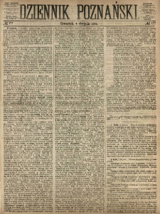 Dziennik Poznański 1864.08.04 R.6 nr177