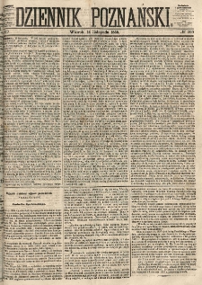 Dziennik Poznański 1865.11.14 R.7 nr260