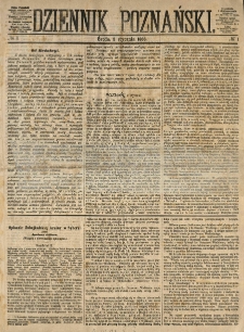 Dziennik Poznański 1866.01.03 R.8 nr1