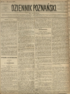 Dziennik Poznański 1872.10.09 R.14 nr231