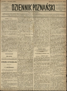 Dziennik Poznański 1872.11.10 R.14 nr258