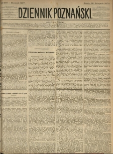 Dziennik Poznański 1872.11.20 R.14 nr266