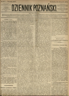 Dziennik Poznański 1872.11.23 R.14 nr269