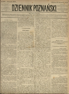 Dziennik Poznański 1872.11.30 R.14 nr275