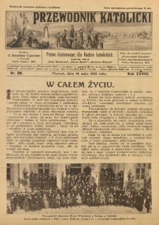 Przewodnik Katolicki. 1922 R.28 nr20