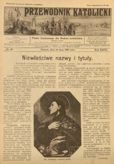 Przewodnik Katolicki. 1922 R.28 nr29