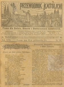 Przewodnik Katolicki. 1911 R.17 nr43