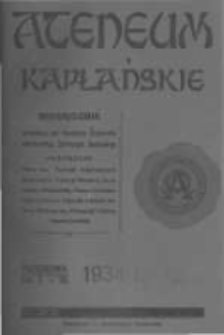 Ateneum Kapłańskie. 1934 R.20 T.34 z.3