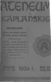 Ateneum Kapłańskie. 1934 R.20 T.34 z.5