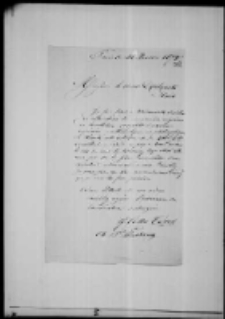 Cottin-Cassant do Jana Działyńskiego. List z 22 I 1875 roku