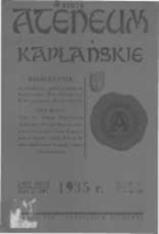 Ateneum Kapłańskie. 1935 R.21 T.36 z.2