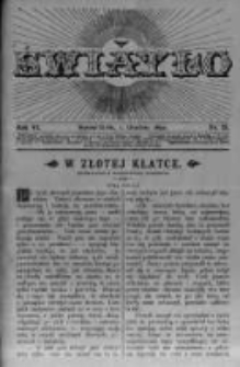 Światło. Pismo Ludowe Ilustrowane Poświęcone Nauce i Rozrywce. 1892 R.6 nr23