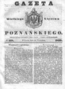 Gazeta Wielkiego Xięstwa Poznańskiego 1839.09.18 Nr218