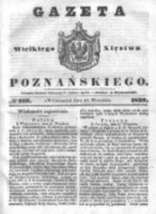 Gazeta Wielkiego Xięstwa Poznańskiego 1839.09.19 Nr219